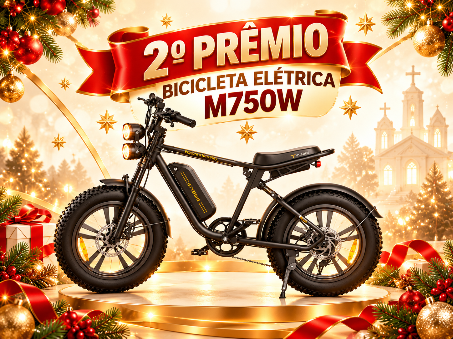 Segundo prêmio - Bicicleta Elétrica M750W